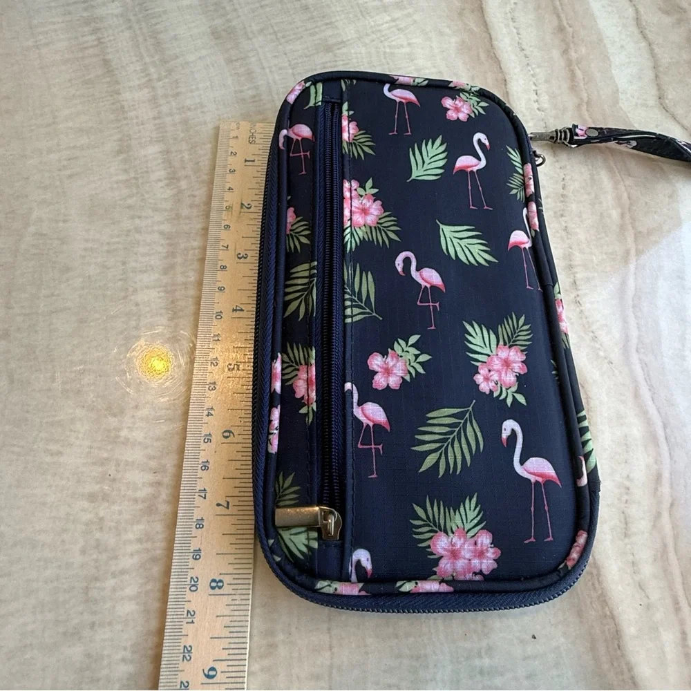 Flamingo and Floral Print Bag - Picture 7 of 9
